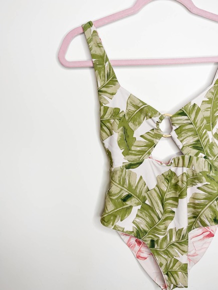 Show Me Your Mumu Summer One Piece Swim Suit in Majestic Palm Size Small - Picture 6 of 7